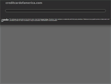 Tablet Screenshot of creditcardofamerica.com